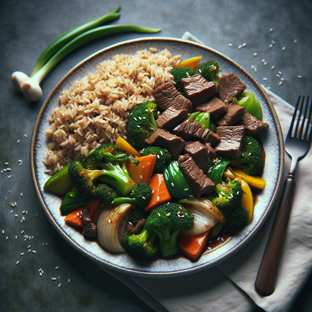 Eatwise.AI - Beef Stir Fry with Brown Rice